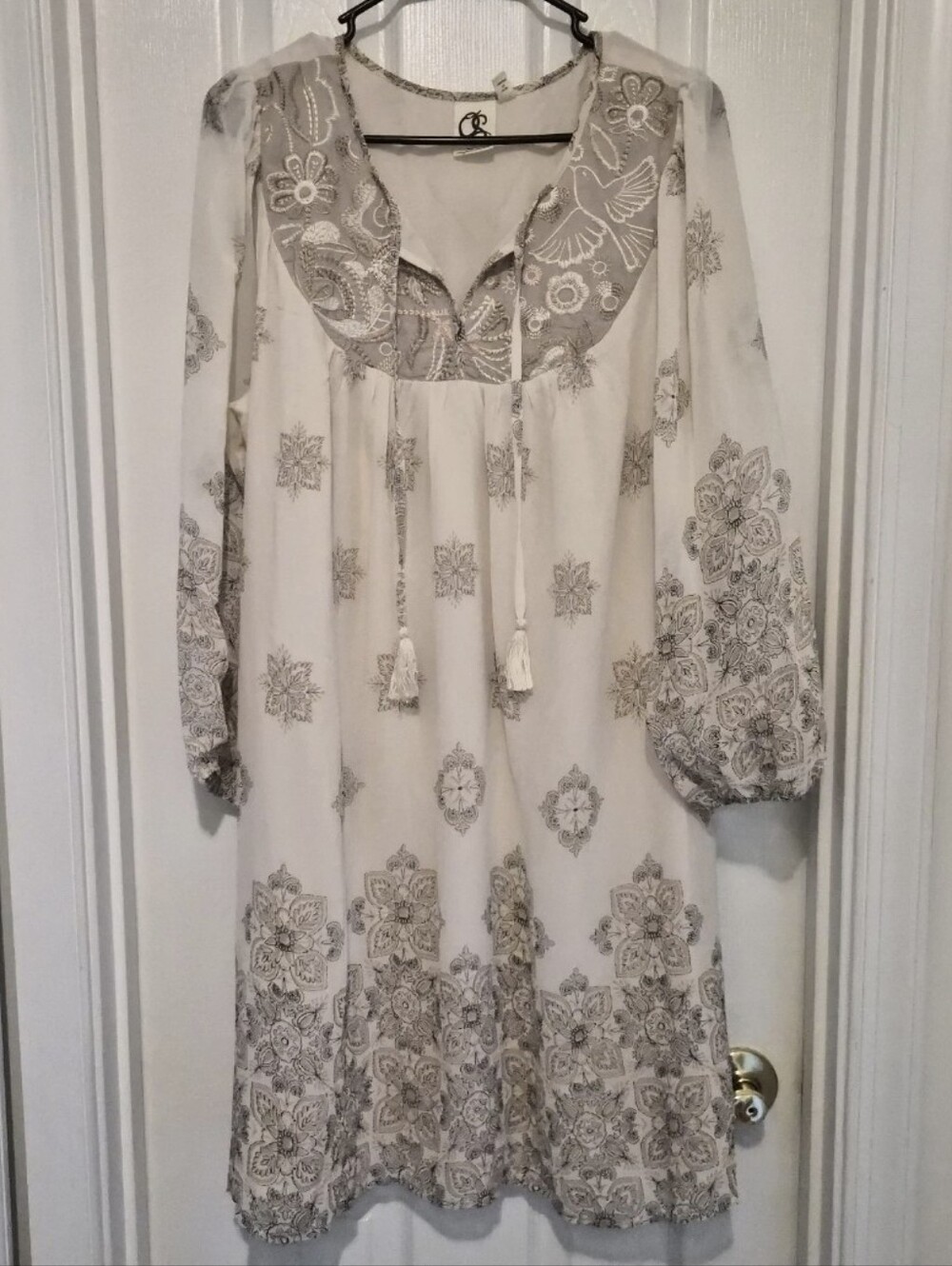 Anthropologie Women's One September Boho Donia Peasant Dress, Size L